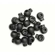 10 à 60 pièces de boucles mixtes de couleurs : nez de cochon, boucle de champignon, boucle à ressort, boucle de cordon de téléphone, boucle réglable, boucle de lacet mou, boucle antidérapante