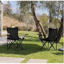 Silla Plegable para Camping, Pesca, Playa y Actividades al Aire Libre – Silla Resistente con Reposabrazos, Portavasos y Bolsa Lateral de Malla – Estructura de Acero Duradera con Base Antideslizante y Resistente al Desgaste – Tejido Oxford 600D Impermeable y Transpirable – Capacidad de Carga hasta 110 kg – Ligera, Portátil y Fácil de Transportar con Bolsa de Transporte Incluida