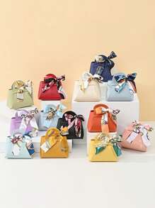 1/3/10pcs Leather Gift Candy Favor Boxes, Holder Bag Party Supplies Summer Birthday Gifts Wedding Beach Back To School School Supplies Room Decor - Multicolor - View 2