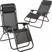 2 Sillas tumbona Silla Reclinable de Gravedad Cero 2 unidades para Jardín, Terraza, Piscina, Playa y Balcón – Tumbona Plegable Ergonómica con Respaldo Ajustable hasta 165° y Sistema de Bloqueo – Estructura de Acero Resistente con Capacidad de Carga de 120 kg – Tejido Transpirable para Máximo Confort – Silla de Descanso Portátil y Ligera con Reposacabezas Desmontable y Protección Antideslizante para Uso en Exteriores