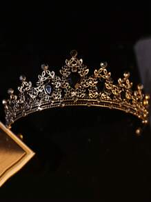 1 Large Crown Headpiece, Elegant, Sweet And Fashionable Headband, Suitable For Performances, Birthdays, Weddings (Pink)