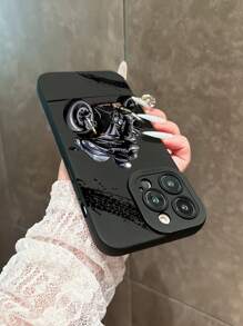 摩托车骑行图案街头时尚手机壳，兼容 16 Pro Max、14、13、12、11 Pro Max、XS Max、X、XR、8、7、6S、Plus、Mini以及Galaxy A13 4G、S21 FE 5G、A15、A21S、A34、A12、A50、S21、A71，防摔手机壳，适合作为生日礼物、送给女朋友、男朋友或自用，防水防震防刮。 - 彩色 - 查看 4