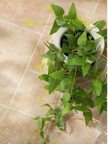 1 Paquete de Soporte de Pared para Corbatas, Relleno de Vid Falsa Verde, Guirnalda Decorativa Artificial de Hiedra Verde, Planta Colgante, Decoración de Ramo, Decoración del Centro del Arco de Boda, Decoración de Escritorio de Banquete, Decoración de Fondo, Boda, Decoración de Boda, Decoración de Habitación, Decoración del Hogar Interior y Exterior