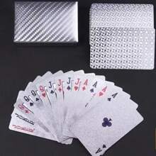 Schwarze Spielkarten, wasserfeste Spielkarten & flexible Pokerkarten mit Box, toll für Partys, Alltag/Weihnachtsgeschenk, grüne Spielkarten