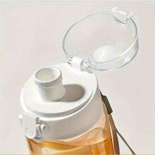 1 pieza, Botellas de agua, Botella de agua deportiva, Botella de agua de plástico para exteriores, Botellas de agua de moda, Botella de agua lavable con correa de transporte, Botella de agua de gran capacidad, Botella de agua portátil y creativa para camping al aire libre, 780ml/26.38oz