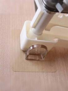 Conjunto de 10/20/30 ganchos adesivos para prateleiras de guarda-roupa, suportes para prateleiras de armário, ganchos de plástico transparente sem furos, adequados para divisórias, estantes de cozinha, guarda-roupas e prateleiras de banheiro. - Multicolorido - Ver 5