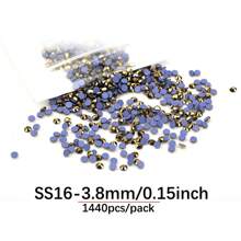 worthofirst 100-1440 件/包水晶烫钻，金色，适用于服装、鞋子、围巾、熨烫装饰 - 金色 - 查看 13