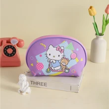 1PC KT Cat, Melody, Multifunctional Cosmetic Organizer, Cosmetic Bag, Makeup Organizer, Portable Toiletry Bag, Skincare Pouch, Large Capacity Makeup Bag, Cute Handbag Wallet Pouch Case, Travel Makeup Bag