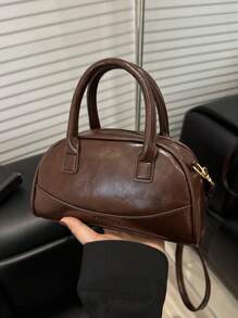 Korean Style Patchwork Letter Design Fashionable Shoulder Bag, Casual Crossbody Bag, 2025 Spring Season Small Boxy Handbag