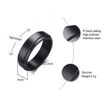 Darmowe spersonalizowane grawerowane obrączki ślubne ze stali nierdzewnej dla mężczyzn i kobiet, obrotowe, z napisem imię i nazwisko, data, niestandardowe, srebrne, złote, proste, unisex, swobodne, słodkie, niestandardowe, spersonalizowane, niepowtarzalne, na bal maturalny, na imprezę, biżuteria, biżuteria, powrót do szkoły, prezent do szkoły, prezenty dla nauczycieli, dla kolegów, do akademików, dla nauczycieli, dla chłopców i dziewcząt, dla nastolatków, spersonalizowane, modne, grawerowane pierścionki, strój vintage, delikatny romans, srebrny, stylowy - Wielokolorowe - Zobacz 6