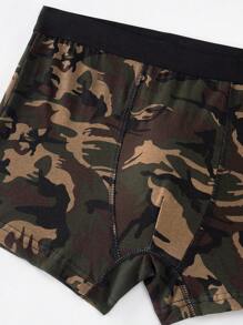 10pieces Pack Cotton Men Boxer Shorts Male Panties Underwear Brand And Underwear For Homme Luxury Set Box Briefs Kit - 軍綠色 - 查看 6