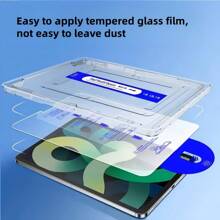 2025 Premium IPad Screen Protector [9H Hardness] - Auto-Align Full Cover HD Tempered Glass, Anti-Scratch/Bubble/Dust, Compatible With IPad Pro 12.9/11, Air 10.9, Mini 6/7, Tab M11 - Stylus Support, Ultra-Thin, Anti-Fingerprint"** Gift For Birthday, Family, Friends Pad Accessories