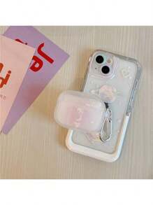 INS Planet Moon & Heart Design Shockproof Protective Case/Cover Suitable For Apple Bluetooth Earphones - Clear - View 10