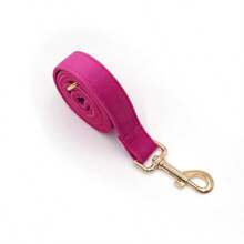 2pcs Set: Magenta Velvet Zinc Alloy Pet Collar/Dog Collar + Leash, Adjustable Size Fits Small/Medium/Large Dogs, Soft & Comfortable Velvet Material Suitable For Long-Term Wear, Ideal For Pets With Sensitive Skin