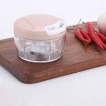 1pc Manual Garlic Press 2-Blade Garlic Mincer Crusher