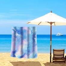 1pc Extra Large Beach Towel - Soft, Lightweight And Absorbent Polyester Bathing Towel, Suitable For Travel, Swimming, Camping, Yoga, Fitness, Beach Vacation And Beach Parties - Perfect Gift For Family And Friends - Multicolor - View 35