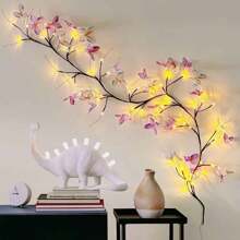1pc Butterfly String Lights, USB Powered, 8 Modes, 30 LED Lights, Butterfly String Lights - Home Decor, Romantic Tree Design, Fairy Lights, Suitable For Indoor And Outdoor Holiday Decoration (Batteries Not Included) - USB Purple Tree Light - View 7