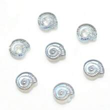 30 stuks 12mm glazen slakkenkralen met middengat, platte geregen kralen, zeeslakkenkralen voor doe-het-zelf sieraden maken, knutselaccessoires, damesarmband, telefoonketting, sleutelhanger, autohanger, aquariumdecoratie