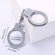 Authentic Silvery Plastic Handcuffs - Realistic Police Costume Accessory With No Battery Required, Perfect For Halloween Parties, Events, And Cosplay - , Lightweight, And Easy To Use - Multicolor - View 2
