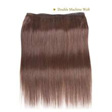 4# Straight Human Hair Weaving Hair Bun, 1/3 Bundle, Light Brown, Wholesale, 100% Brazilian Remy Human Hair Extensions, 14-32 Inches