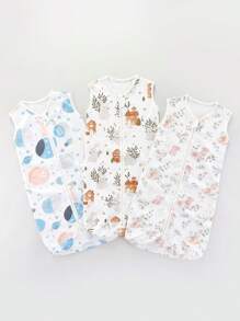 Baby Sleep Sack 0-6 Months Wearable Blanket For Babies-Way Zipper Soft Lightweight Baby Wearable Blanket,Newborn Essentials Shower Gift,Sleepsack Supersoft Sleeping Bag For Babies,Cute Newborn Essentials Toddler Sleep Clothes,Swaddle Transition Infant Swaddle - Suitable for 0-6 Months - View 3