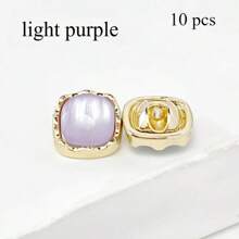 10 Pcs Square Cat-Eye Metal Buttons For Knit Cardigans, Shirt Collars & Dresses – Premium Stylish Apparel Decor