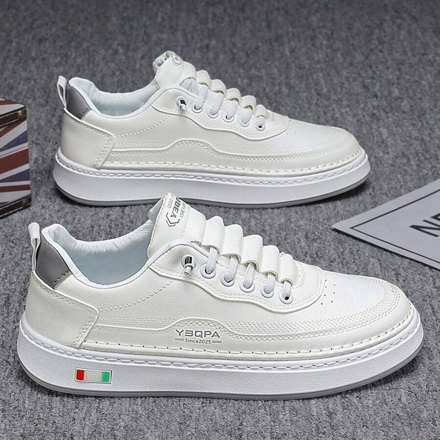 Men's New Spring/Summer Suitable Loafers, Casual Sports Shoes, Business Shoes, Skateboard Shoes, Versatile To Wear With Jeans, Suits, Business Attire And Commute Daily - White - View 1