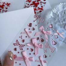 0.5-1 Pc Butterfly Jewelry Sticker, Diamond Crystal Makeup Face Eye Decor Nail Art Sticker