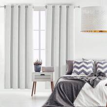 Ystyle Velvet Curtains Set Of 2, Thermal Curtain Cold Protection, 100% Opaque Curtain, Heat Protection Curtain, Thermal Curtain Against Cold And Heat, Blackout Curtain - 米色 - 查看 8