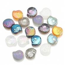 30 stuks 12mm glazen slakkenkralen met middengat, platte geregen kralen, zeeslakkenkralen voor doe-het-zelf sieraden maken, knutselaccessoires, damesarmband, telefoonketting, sleutelhanger, autohanger, aquariumdecoratie