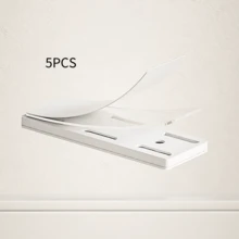 1pc/2pcs/3pcs/5pcs Cable Power Strip Holder Clip, Acrylic Adhesive Stick-On, Heavy Duty, For Organizing Office Desk, Bedside Cabinet, Tabletop - White 35mm*93mm - View 14