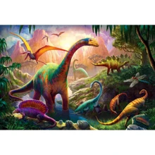 1 Piece Dinosaur DIY Diamond Painting Kit - Complete Set With Accessories, Perfect For Home Decor & Relaxation, Creative Art Craft For Adults - Color - View 1