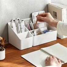 1 Stück Aufbewahrungsbox für den Desktop für Wohnzimmer oder Büro, kann für Unordnung, Fernbedienungen und Kosmetik verwendet werden, leicht aufzuräumen im Studentenwohnheim