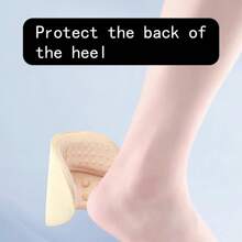 5pcs/Set - 2pcs Beige Toe Cushion, 3pcs Black Heel Grip, Thickened Shoe Inserts To Reduce Shoe Size, Foot Protection Pads For High Heels, Prevent Friction & Slippage