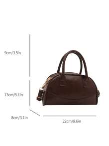 Korean Style Patchwork Letter Design Fashionable Shoulder Bag, Casual Crossbody Bag, 2025 Spring Season Small Boxy Handbag