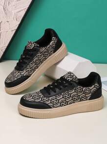 Women's Casual Canvas Shoes, Comfortable Lightweight Breathable Sneakers For Summer - Black - View 5