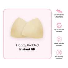 BOOMBA Invisible Lift - Patented Sticky Fashion Bra Inserts Prevents Nipple Slips No Sewing Required Low Cut Tops Womenswear - Coo - View 5