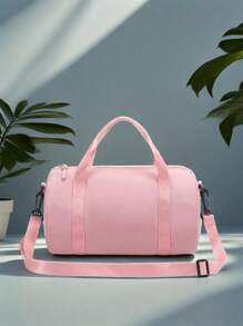 Customizable Personalized Name Solid Color Duffel Bag, Outdoor Travel Duffel Bag, Large Capacity Gym Bag, Suitable As A Shoulder Bag And Duffel Bag, Daily Use, Gift For Family And Friends, Suitable For Daily Use - A - View 6