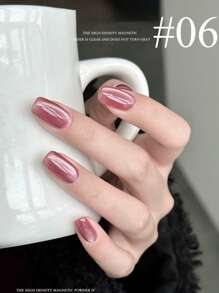 10ml Pink Blue Green Glass Bead Cat Eye Gel Nail Polish 2025 Milk Tea Small Light Bulb Crystal Cat Eye Gel Nail High-Density Glass Bead Cat Eye Spring Summer Nail Art Nail Supplies