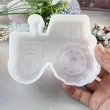 Tractor Shape Mold, Silicone Epoxy Resin Molds For Car Freshies, Aroma Beads, Soap Mould, Candle Mould, Pendant Mould-Oven Friendly