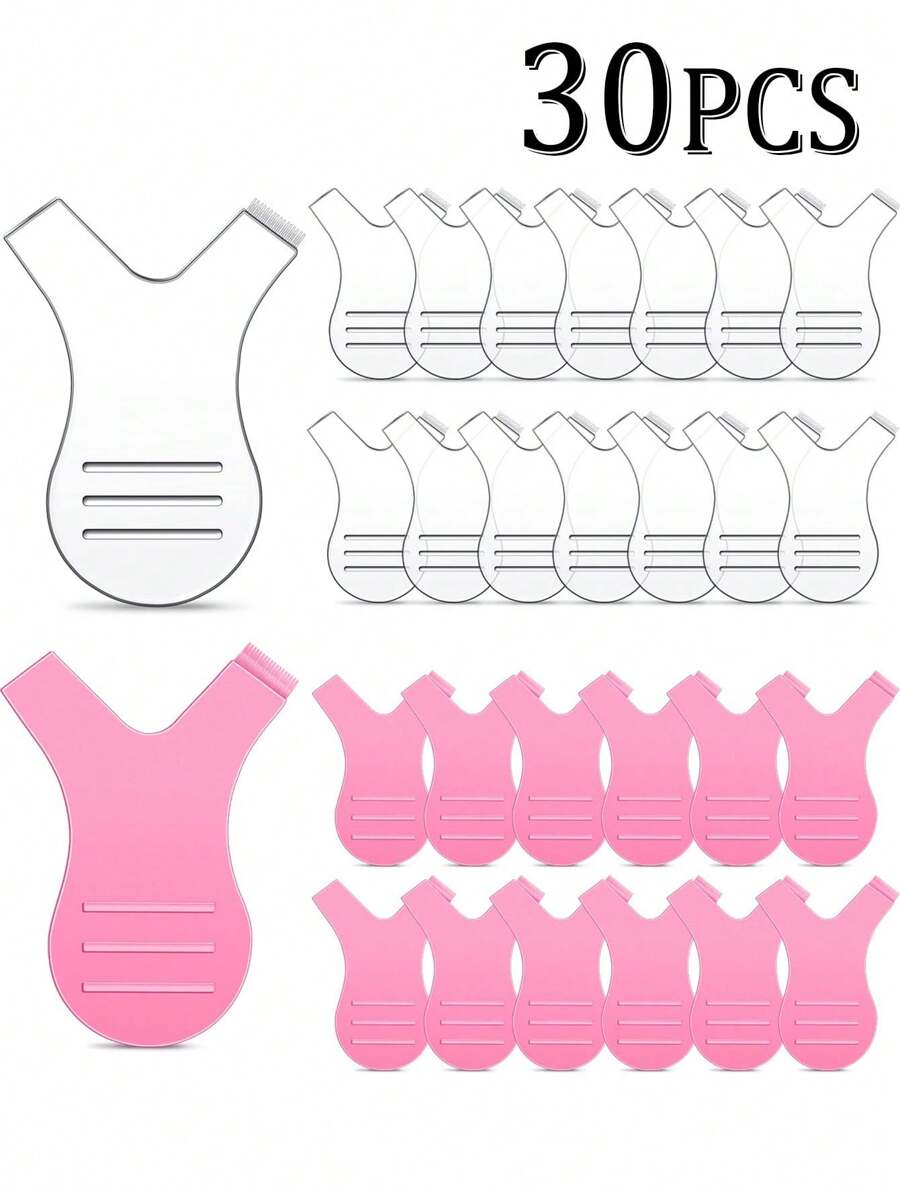 30/20/10 Pcs Y Lash Lift Tools Y Shape Lash Combs Eyelash Separator Tool Silicone Perm Lift Brush For Eyelash Extension Makeup Supplies