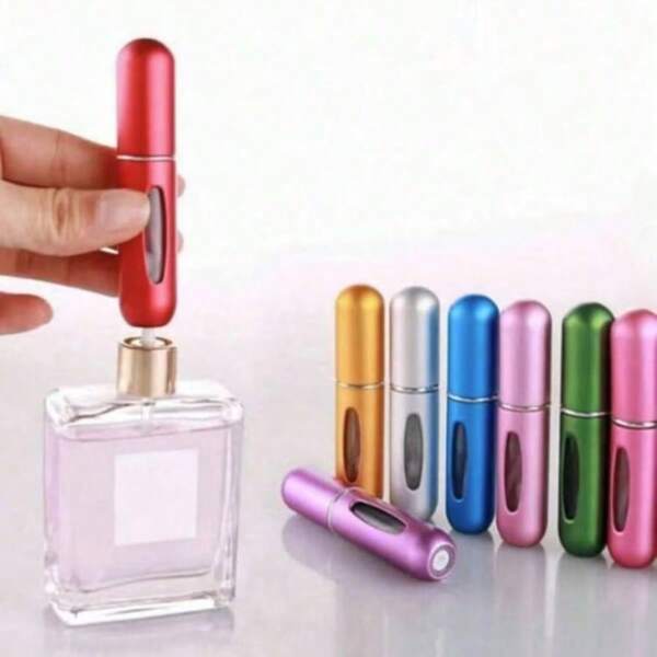 1/5/10 قطع من زجاجات بخاخ عطر صغيرة قابلة لإعادة التعبئة ، رذاذ عطر ، بخاخ عطر ، صندوق رذاذ عطر ، حاوية جوهر تجميلي ، رذاذ عطر صغير لحجم الجيب