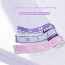 1 Stück Fitnessgurt, 8-Ring elastisches Yoga Dehnband, Pilates Dehnband, elastisches Fitnessband, Beindehnband, Übungs-Dehnwiderstandsband, lateinamerikanisches elastisches Yoga Dehnwiderstandsband, geeignet für Tanz, Gymnastik, Fitness, Yoga