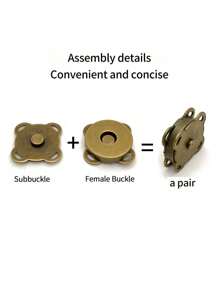 20 cái/4 cái/10 cái Nút nam châm DIY, Nút hoạt hình Nút bấm vô hình từ tính để may, Nút bấm từ tính Clover, Nút may, Nút khâu vô hình bằng kim loại, Khóa đóng ví, Gói đồ thủ công DIY Nút bấm thay thế ví, Túi xách đeo vai, Phụ kiện Nút bấm ví Nút bấm ví, Bộ nút đan thủ công 14mm Nút bấm gói, Từ tính, May vá, Thủ công, Ví, Túi xách, Quần áo, May Nút nam châm hoạt hình, Nút bấm DIY - đồng - Xem 5