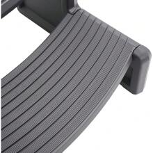 Spa Step Hot Tub 2-Step Universal Outdoor Indoor Step Stool Pool Ladder Plastic Slip Resistant Striped - Dark Gray