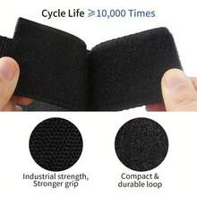 Organizador de cables de extensión, correa de almacenamiento multiusos de alta resistencia con asa, se adapta a garajes, almacenamiento y organización de vehículos recreativos y barcos - Negro - Ver 5