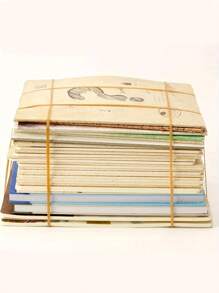 40pcs/Pack Heavy Duty Natural Rubber Bands - Strong & Elastic, Suitable For Office, School, Home - Great For Trash Cans, Folders (8" X 0.16")