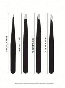 Juego de pinzas - Juego de 8 pinzas de precisión de acero inoxidable para cejas, gran precisión para el vello facial, extracción de astillas y vello encarnado (Negro) 12 recortadores de cejas negros Eliminación del vello, Eliminación del vello facial, Recortador de pelo, Recortador de pelo, Suministros de barbería, Corte de pelo, Bolsa, Organizador, Almacenamiento, Accesorios para el cabello