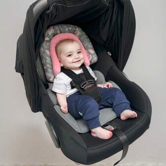 ICOPUCA Baby Car Seat Head Support Two Layer Body Support Seat Cushion For Infant Carrier Flowers Printing For Baby Girl