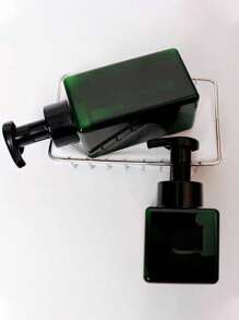 1pc/2pcs Square Plastic Pump Bottle, Bath Shower Gel Shampoo Storage Empty Bottle, Home Use Liquid Soap Foaming Dispenser, Facial Cleanser Foaming Pump Bottle